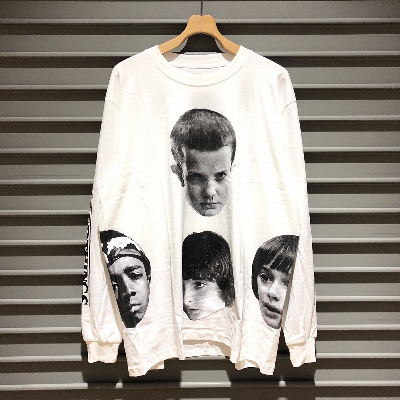 Stranger Things ロンT ホワイト【Size L】 セール】Stranger Things × FREAK'S STORE/ストレンジャー