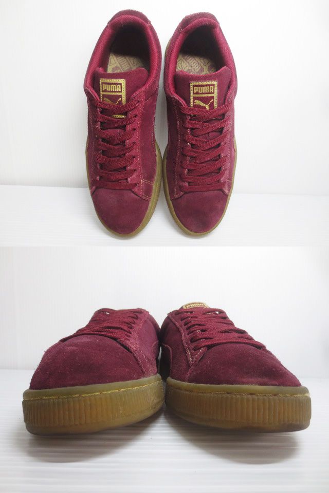 all burgundy pumas