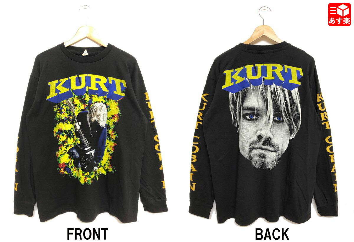 楽天市場 Nirvana ニルヴァーナ カート コバーン Kurt Cobain 両面プリント 袖プリ ロンt バンド Tシャツ 長袖 サイズ Xl ブラック 新品 新品 Mellow あす楽対応 古着屋mellow楽天市場店 古着屋mellow楽天市場店