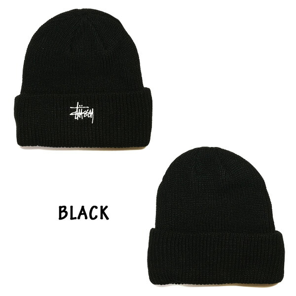 ○スーパーSALE○ セール期間限定 ステューシー STUSSY ビーニー ニットキャップ ベーシックロゴ カフ BASIC CUFF BEANIE  ブラック 新品 mellow USA企画 ニット帽 帽子 ワッチキャップ www.tonna.com