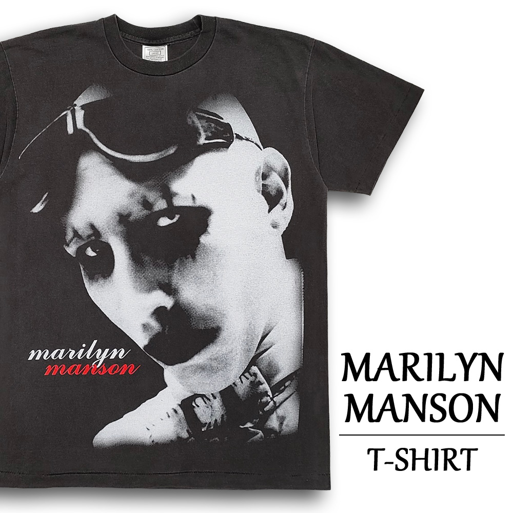 Marilyn Manson 星条旗プリントTシャツ マリリンマンソン 楽天市場】90s USA製 ☆ マリリン マンソン 星条旗 プリント