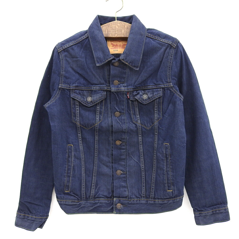 手数料安い リーバイス Levi S デニム トラッカー ジャケット ジージャン 長袖 レッドタブ サイズ S ウォッシュ ネイビー 新品 Mellow あす楽対応 古着 Mellow店 古着屋mellow店 お1人様1点限り Www Balloonylandkw Com