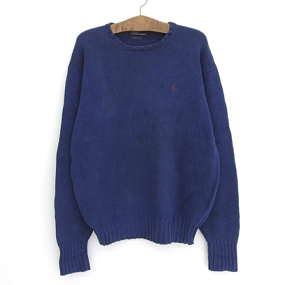 ポロ ラルフローレン Polo by Ralph Lauren コットンニット セーター クルーネック ワンポイント刺繍 長袖 サイズ 供え ポロ ラルフローレン Polo by Ralph Lauren コットンニット セーター クルーネック ワンポイント刺繍 長袖 サイズ 供え
