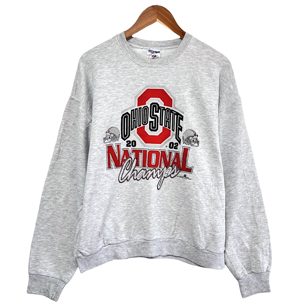 USA製ヴィンテージ　カレッジロゴ　スウェット　ラグラン　ラバープリント　XXL USA製ヴィンテージ カレッジロゴ スウェット ラグラン ラバープリント XXL