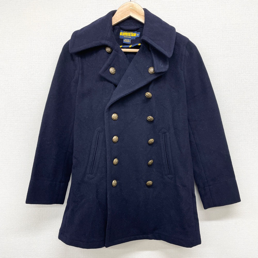 楽天市場】RUGBY スエット地 ダッフルコート 紺 XS ラルフローレン