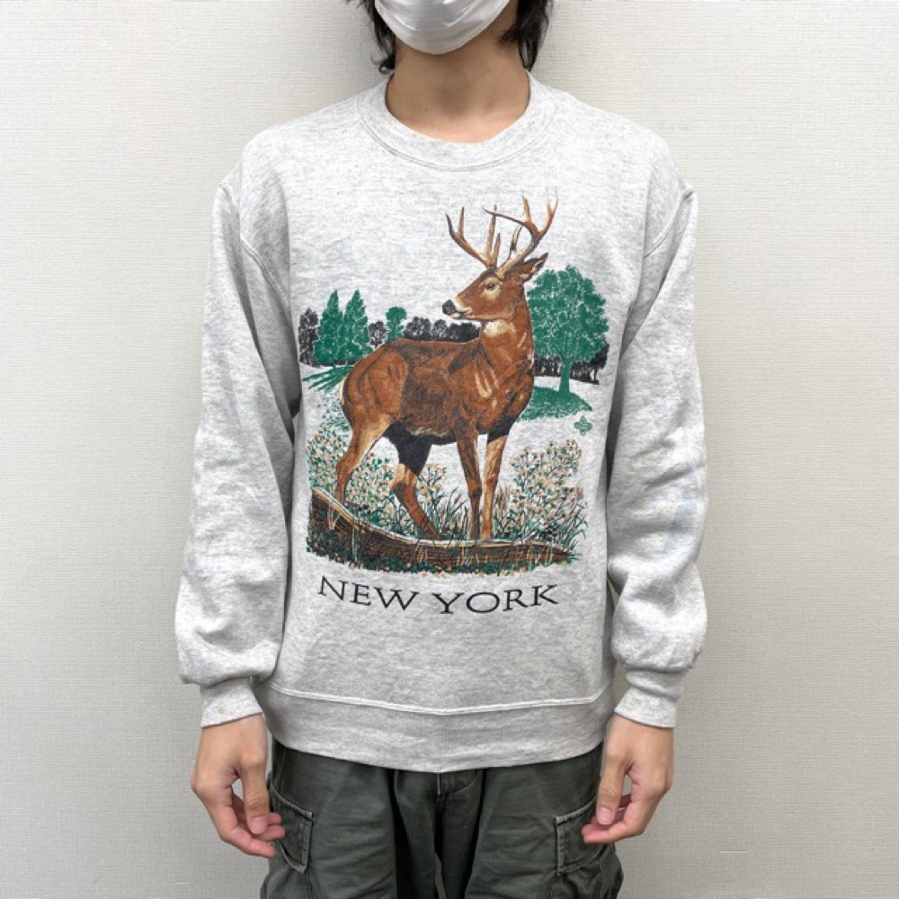 【JERZEES】リアルツリーカモ クルーネックスウェット A-3176 POST JUNK / 90's JERZEES OUTDOORS Realtree Camo Sweatshirt