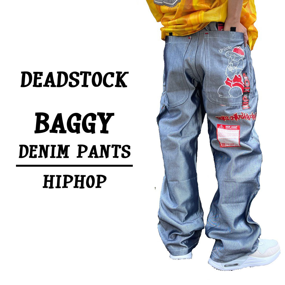 【楽天市場】00's Deadstock バギー デニム ペインターパンツ 刺繍