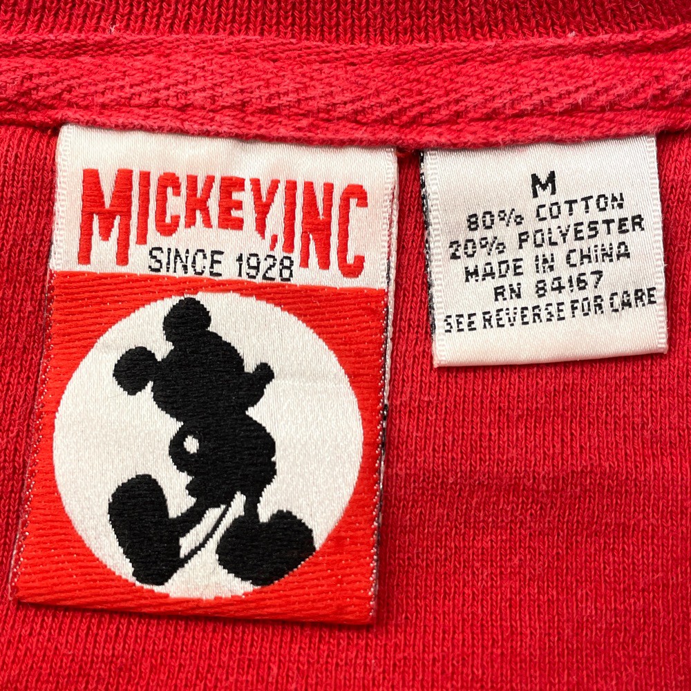 １着でも送料無料 ディズニー Mickey Inc スウェット シャツ トレーナー 7人の小人 刺繍 レッド サイズ Tonna Com