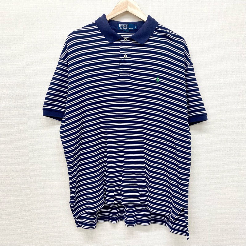 【新品】POLOラルフローレンポロシャツ半袖ボーダー柄カットソーUS:L 01056531.jpg