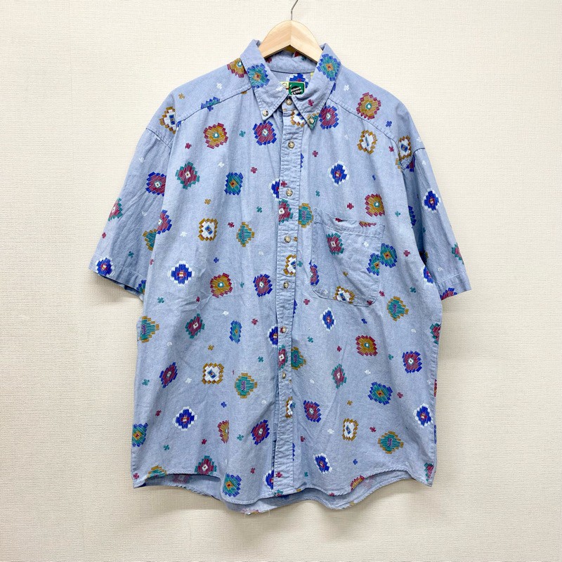 Johnny cotton 総柄シャツ 鳥 90s