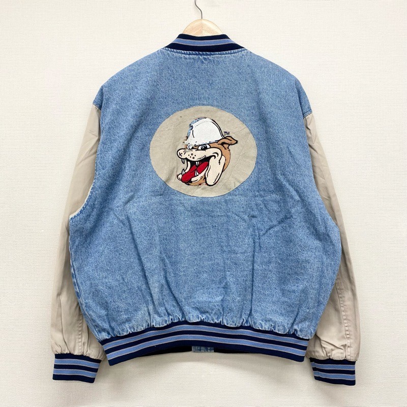 PORT AUTHORITY スタジャン 古着　Lサイズ　ヴィンテージ 刺繍ロゴ PORT AUTHORITY スタジャン 古着 Lサイズ ヴィンテージ 刺繍ロゴ