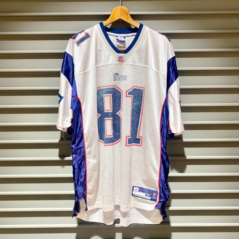 楽天市場】USA製 リーボック Reebok NFL メッシュ フットボールジャージ 背番号64 半袖 サイズ：メンズ XL ビッグサイズ  ネイビー×ホワイト【中古】 : 古着屋mellow楽天市場店