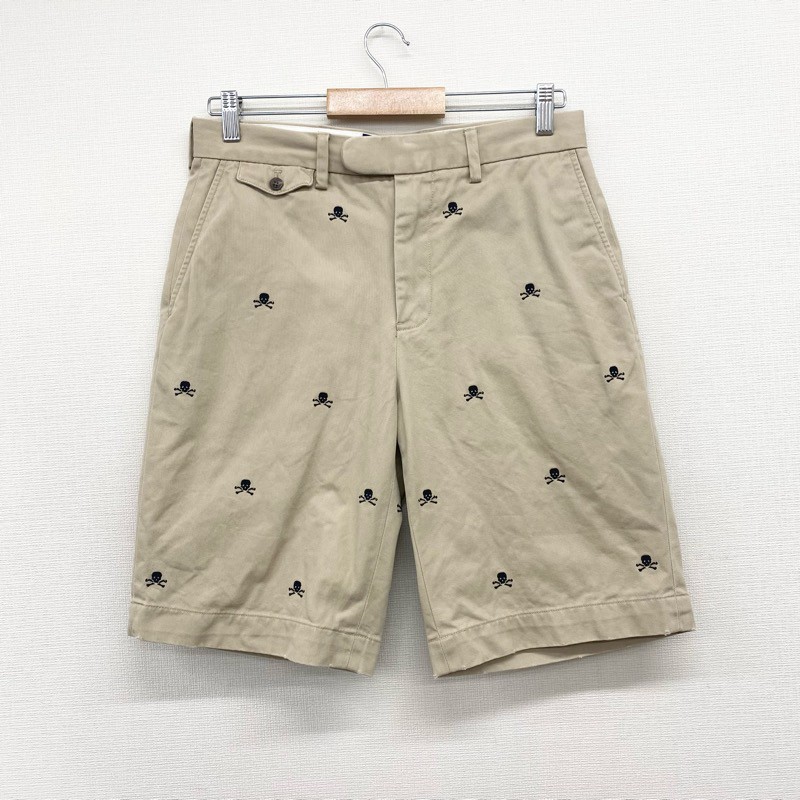 【美品】ラルフローレン「ラグビー」総スカル柄刺繍 チノパン W33-L32 中古・古着通販】POLO RALPH LAUREN (ポロ・ラルフローレン) Dog