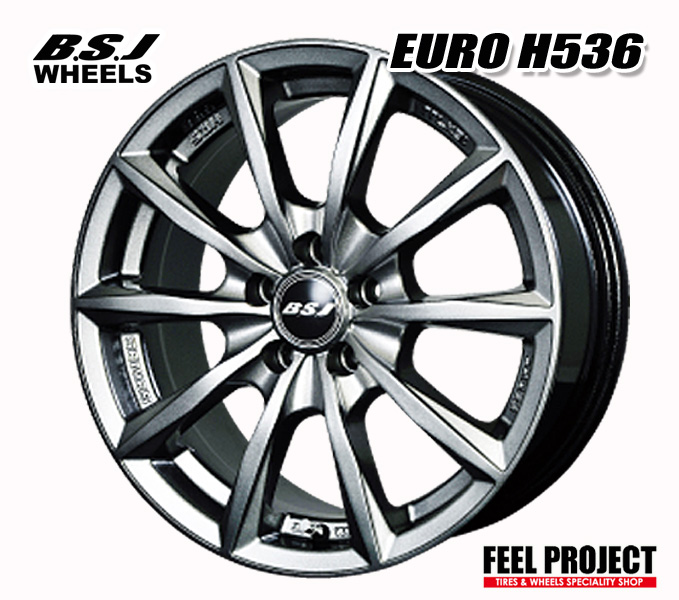 楽天市場 ホイール単品4本 1台分 セット販売 欧州車専用 B S J Wheels Euro 17 7 0j 112 5h Inset 48 フォルクスワーゲン アウディa3 17インチ Feelproject