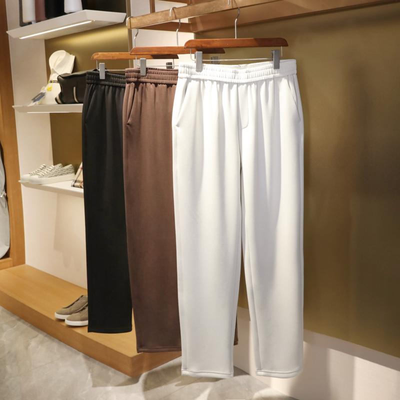 メンズ ジョガーパンツ 春 無地 ストレッチ カジュアル シンプル コーディネートしやすい 軽量 通気性 柔らか素材 弾力性 日常使い 部屋着 吸湿速乾