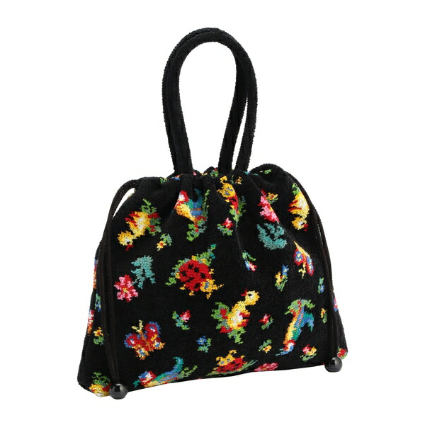 楽天市場 フェイラー公式 Feiler ハイジ 手付き巾着バッグ 黒 He フェイラー公式オンラインショップ