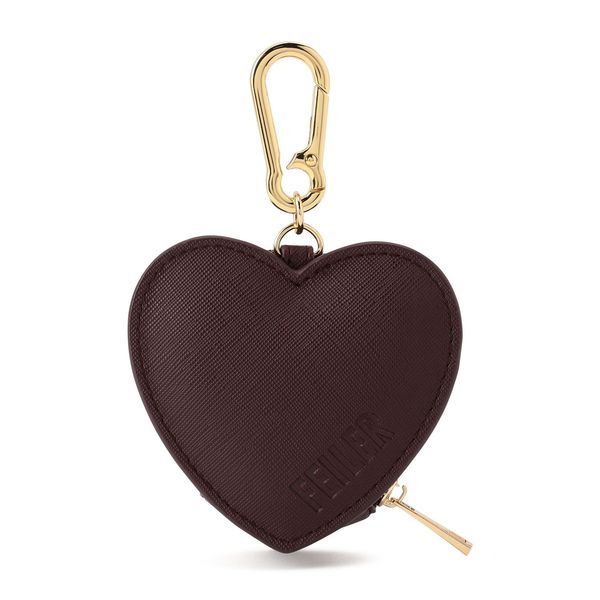 Feiler/フェイラーハートケース/バッグチャーム フェイラー】新作 ハート型バッグチャーム 『お持ちのバッグに