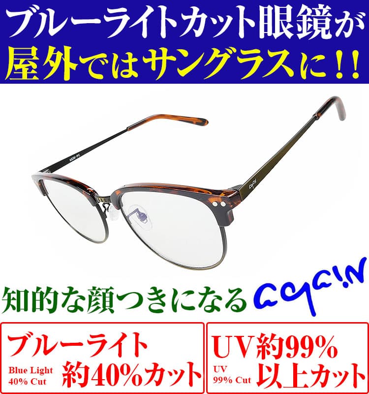 82％以上節約 2万2,000円が80％OFF 送料無料 AGAIN ヴィンテージ調 ブルーライトカット眼鏡 屋外ではサングラス サーモント メガネ  紫外線カット UVカット メンズ レディース 39ショップ photographiemaroc.com