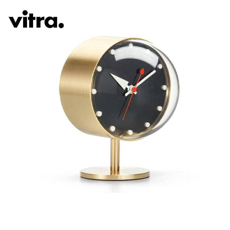 Vitra（ヴィトラ） Night Clock（ナイト クロック）-ブラス George Nelson（ジョージ・ネルソン）デザイン 置き時計