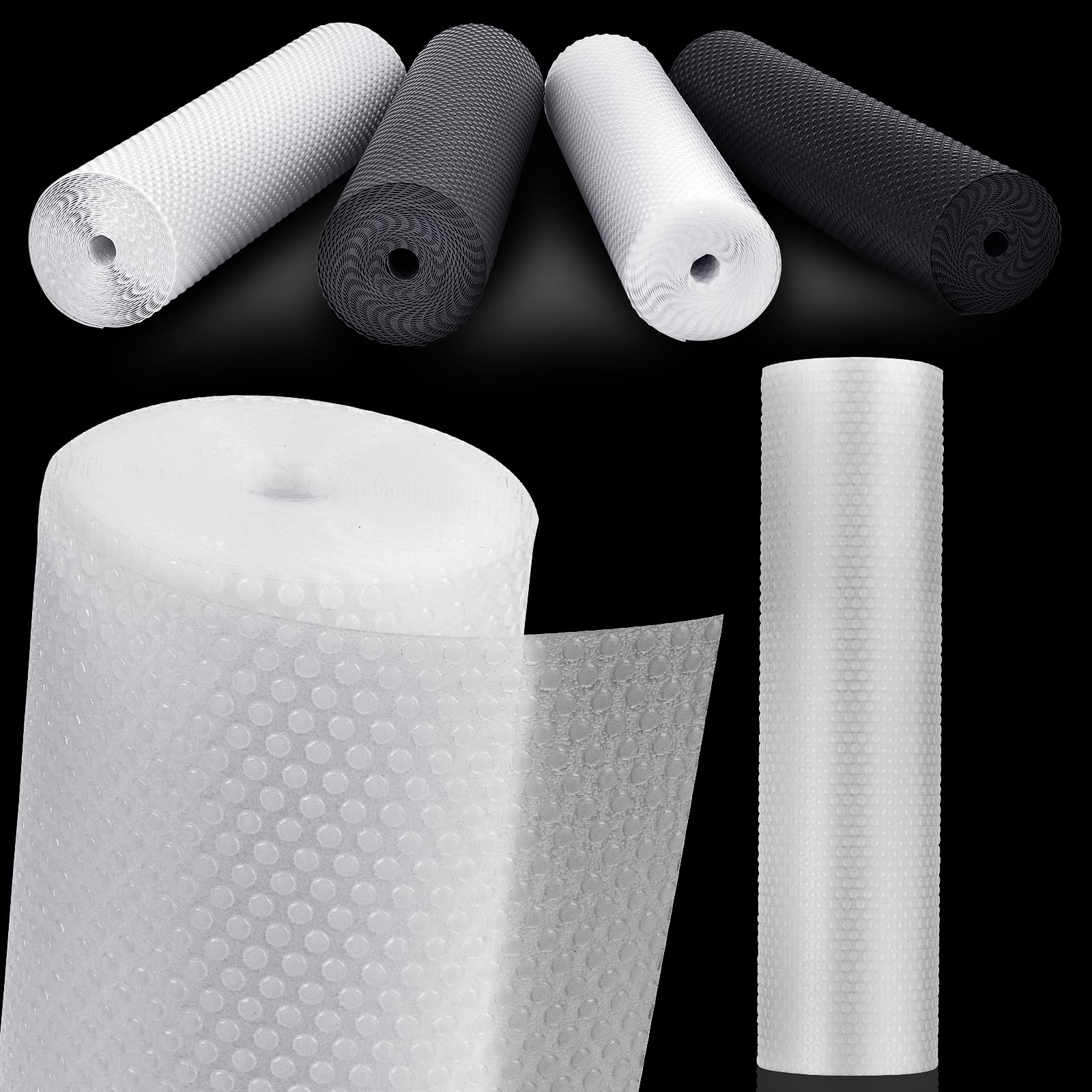 MooiFun 食器棚シート シェルフライナー キッチンシート 接着剤不要 裁断可能 EVA製 保護マット|felicitastore