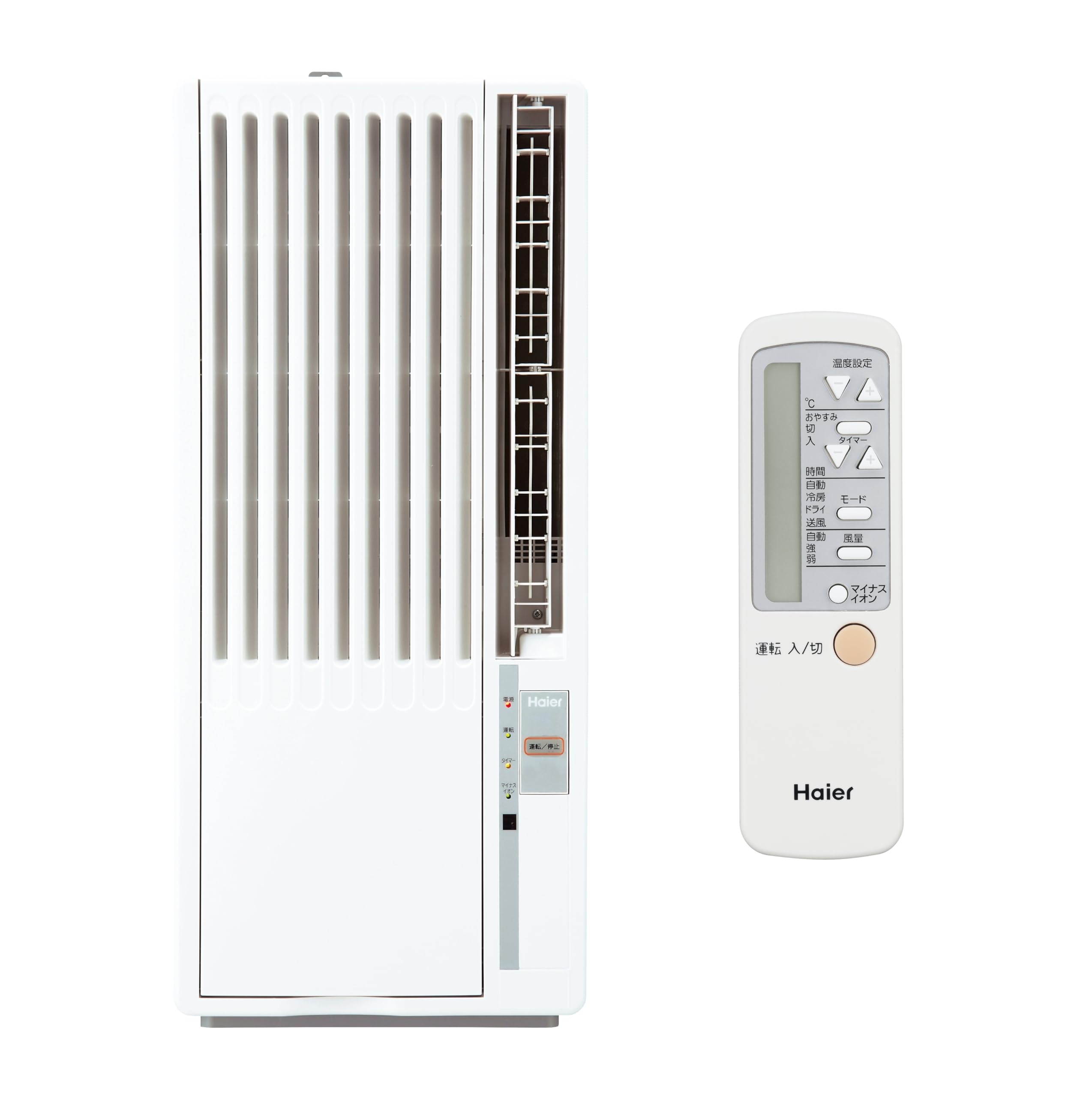 ハイアール(Haier) 26年モデル 窓用エアコン 4-7畳 冷房専用 【工事不要】 簡単設置 内部乾燥 ノンドレン マイナスイオン 液晶リモコン ホワイト JA-W16AM(W)|felicitastore