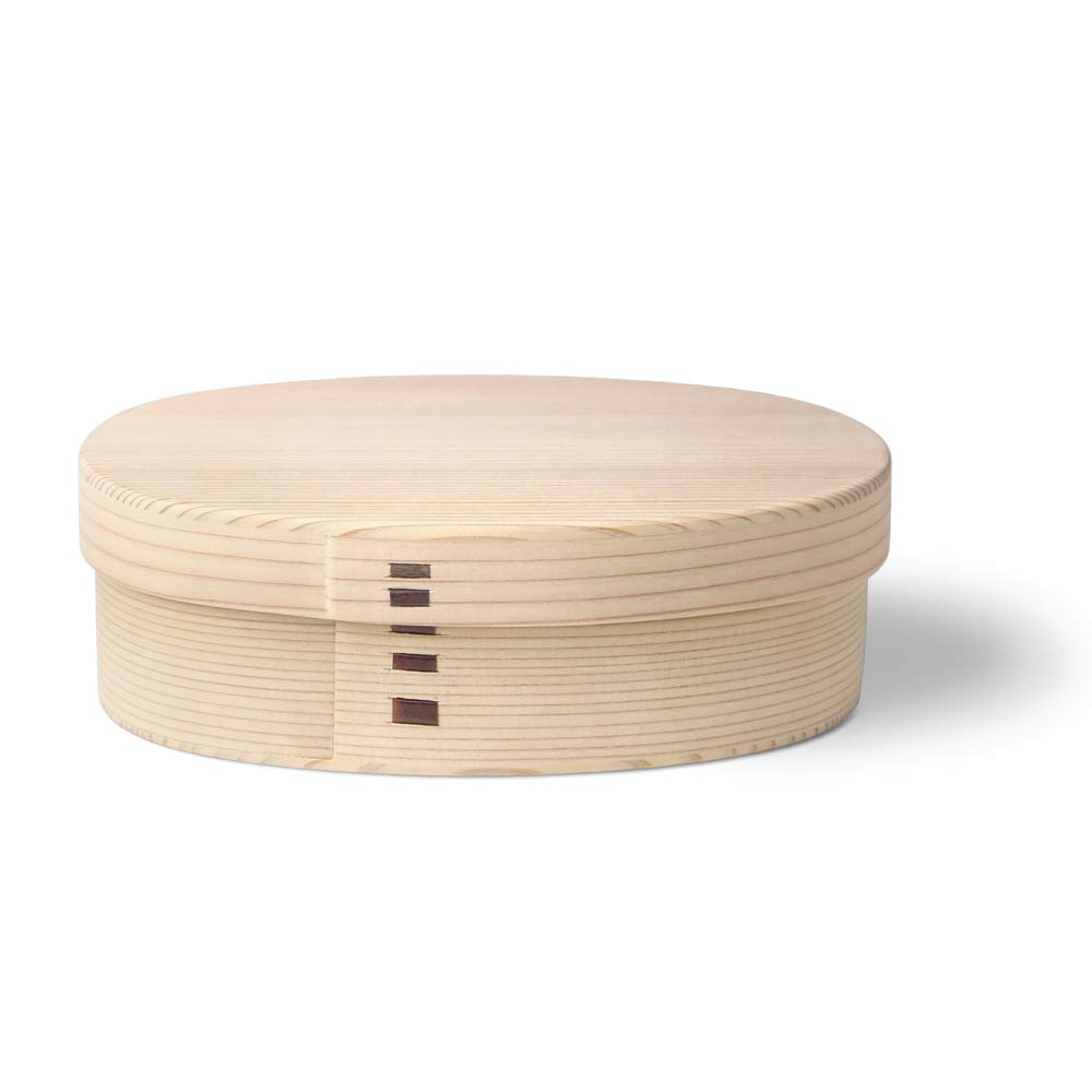 秋田大館 りょうび庵 無塗装 曲げわっぱ こばん弁当(中)560ml｜felicitastore