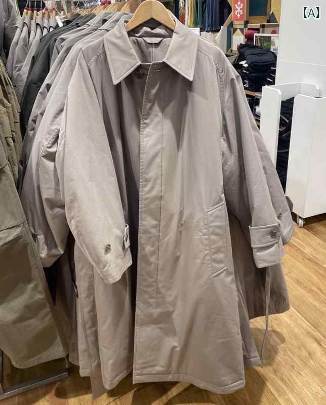 厚地の外套 メンズ 成人男性用 秋冬 ?膝丈 アウター 中綿入り口・入口 防寒 生あたたかい 立襟 ゆったり 天薄墨色 靉靆たるオリーブ