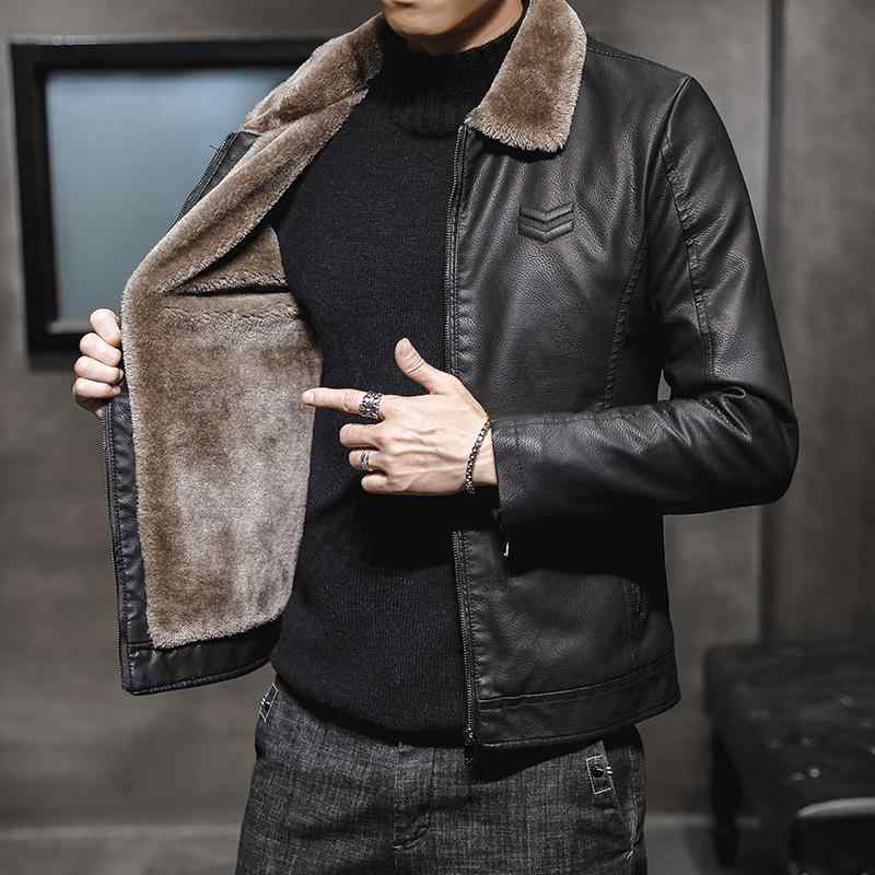 メンズ 秋冬 厚手 レザー ジャケット カジュアル スリムフィット 暖か アウター 革ジャン 防寒 上着 合成皮革 普段使い