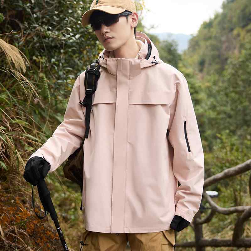 登山ジャケット 男女用 秋冬 アウトドア ハードシェル 強力防水 撥水加工 防風 通気性 軽量 上着 ハイキング トレッキング 機能性 耐久性