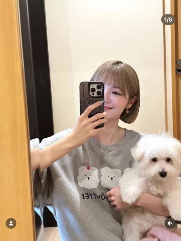 スウェットパーカー ゆったりラウンドネック かわいい犬柄 バターケーキ アルファベットプリント ファッション フリース素材 韓国風デザイン ニッチスタイル 普段使い 柔らかい着心地