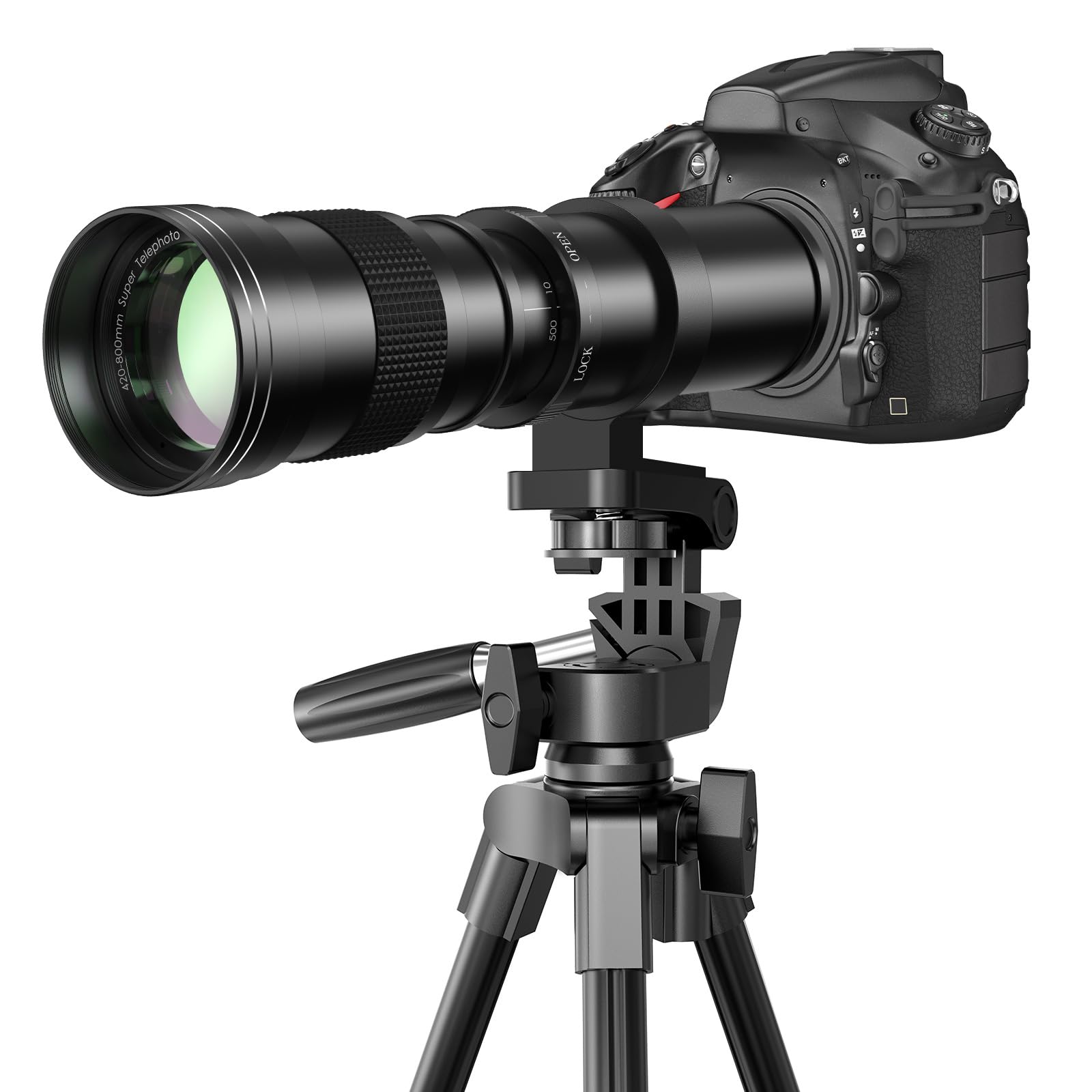 Lightdow 420-800mm f/8.3 マニュアルズーム超望遠レンズ(黒)|felicitastore