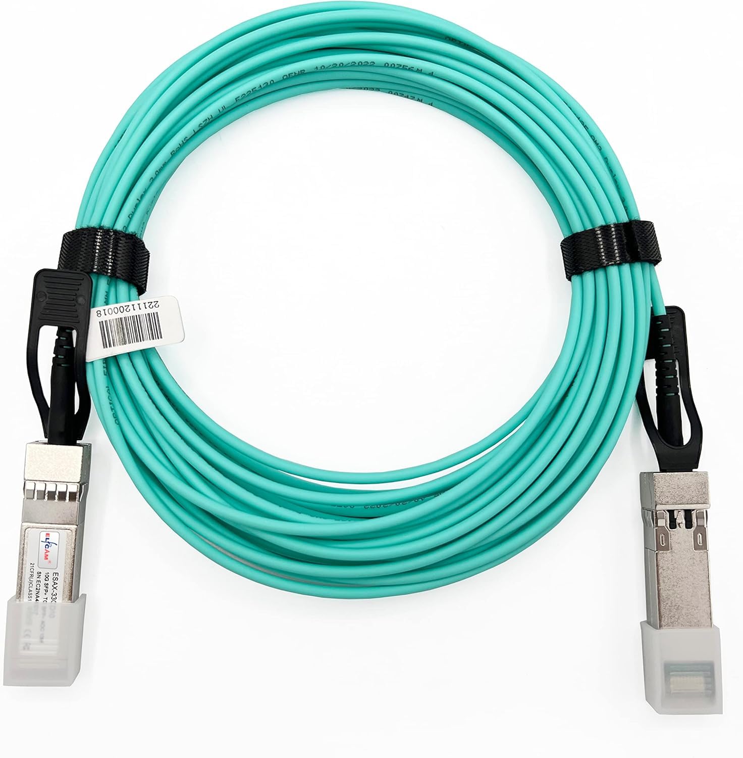 Elfcam - OM3 SFP+ から SFP+ への光ファイバーケーブル AOC 10Gbit/s、SFP-10G-AOC 互換｜felicitastore