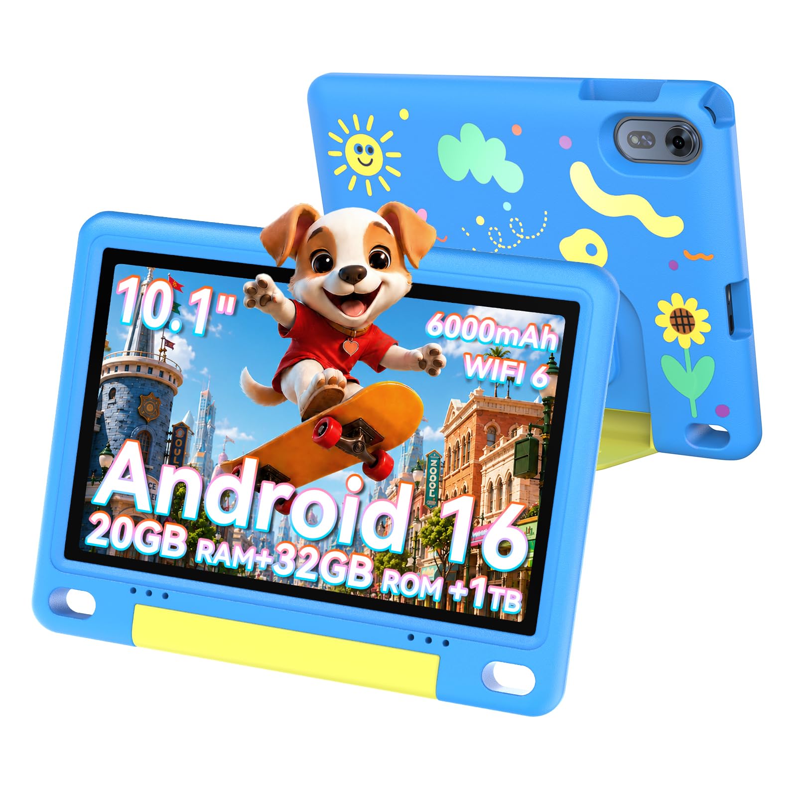 WINMIQ キッズタブレット 10インチ 子供向け学習用 【安全な視聴管理&耐衝撃EVAケース】|felicitastore