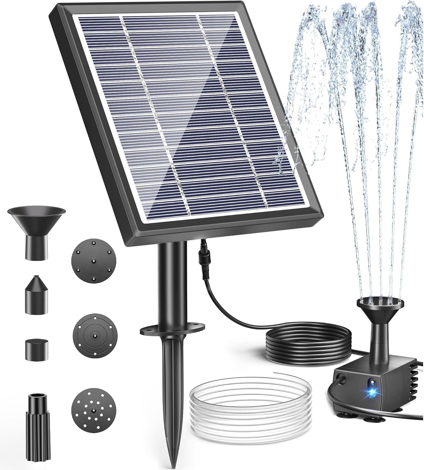Biling ソーラー噴水ポンプ 屋外 8W 太陽光発電|felicitastore
