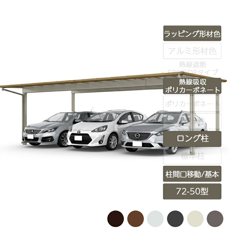 鉄道車両界面 3台用 リクシル LIXIL【フーゴF つけ加える 柱間口民族大移動 基本理念 L50型 72-50型 ロング柱H25 ラッピング形材色熱線吸いいれるポリカーボネート】
