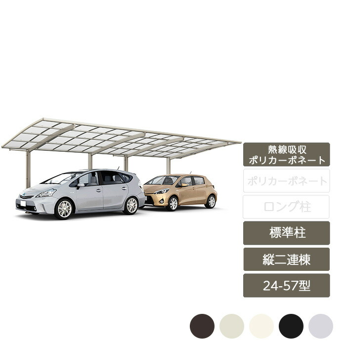 鉄道車両界面 1台用 リクシル LIXIL【ネスカR レギュラー 縦2連棟 24-57型 判定基準柱H22 熱線吸いいれるポリカーボネート】