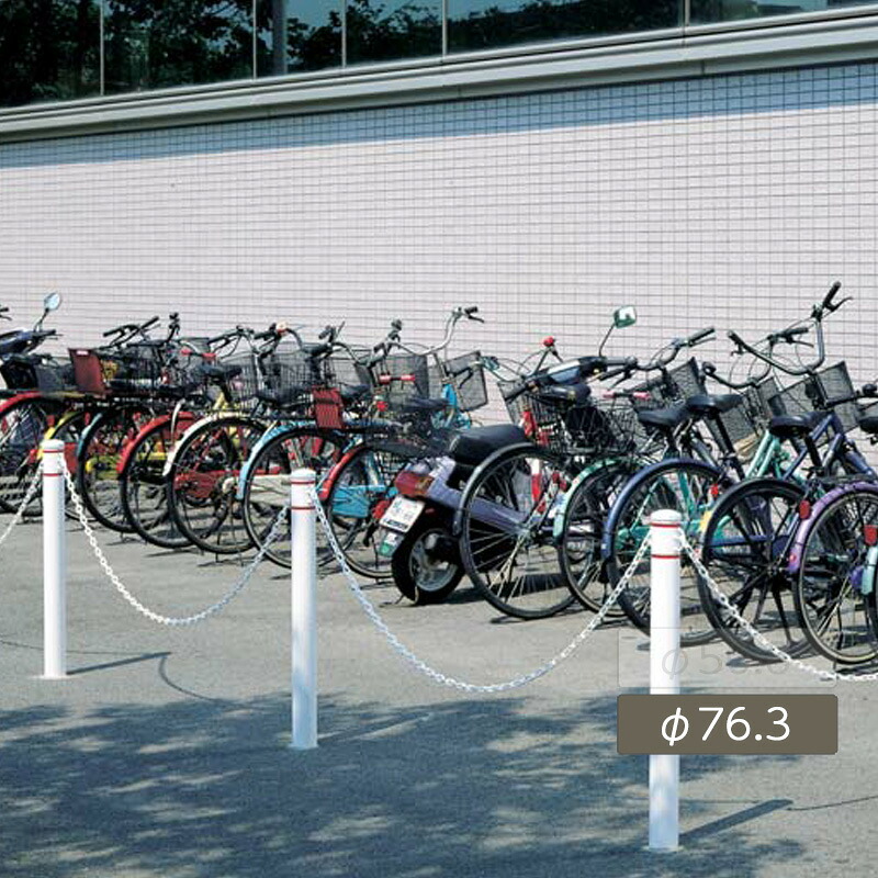車止め 輪打ちきり パーキング場 鉄道車両ストッパー ぶつかり合う押しとどめる 極点 バス発着場 パーキング場 共有 人道 御勤め用 四国化成レコポール くっ付ける式 RP-FK76WH 車止め バス発着場 人道 駐輪場