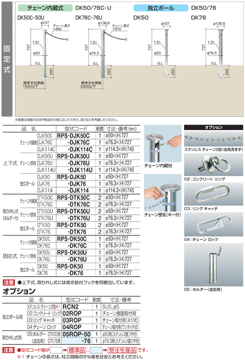レコポールs Dシリーズ 取り外し式 ホルダー付 チェーン受柱 50 Rps Dtk50u車止め ポール 反射テープ付 店舗 駐車場 四国化成 北海道 沖縄 離島配送不可 Hazelwoodconst Com