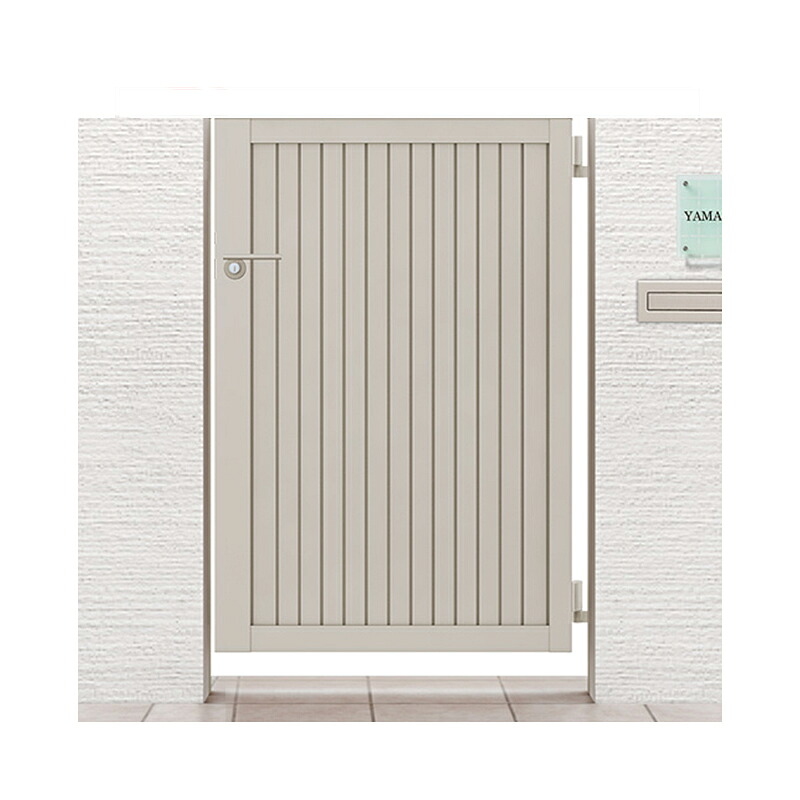 LIXIL リクシル 開き門扉AB TM1型 片開き 09-10 柱使用 扉1枚寸法 900&times;1000 シリンダーPA錠(鎌錠)｜エクステリア・ガーデン Feliju