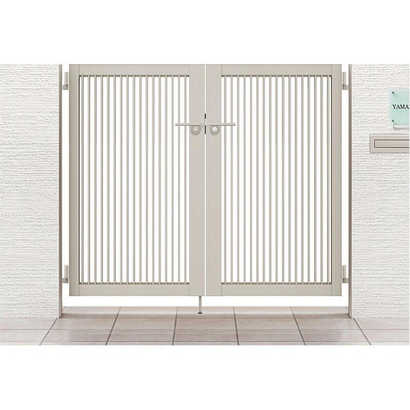 LIXIL リクシル 開き門扉AB TR2型 片開き 06-12 柱使用 扉1枚寸法 600×1200 シリンダーPA錠(鎌錠)|エクステリア・ガーデン Feliju