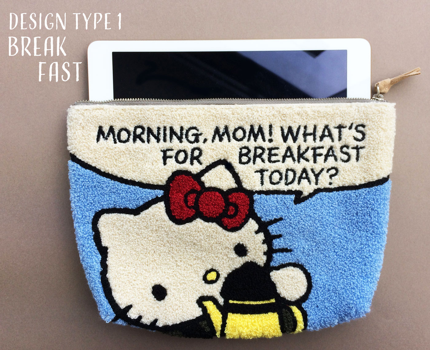 楽天市場 ハローキティ サガラ刺繍 ポーチ Hello Kitty もこもこ キティちゃん 大きめポーチ 大容量 かわいい 大人 レディース プレゼント 娘 彼女 おしゃれ キャラクター サンリオ フェリッシュ