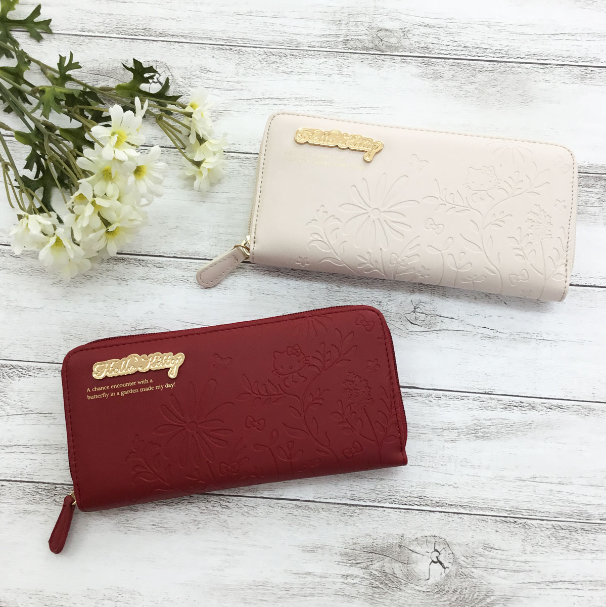 楽天市場 ハローキティ ボタニカル 型押し ラウンド束入 Hello Kitty 財布 キティちゃん かわいい サンリオ レディース グッズ プレゼント 大人 プレゼント 誕生日 女性 彼女 可愛い 大容量 ギフト 大人かわいい ハート 長財布 フェリッシュ