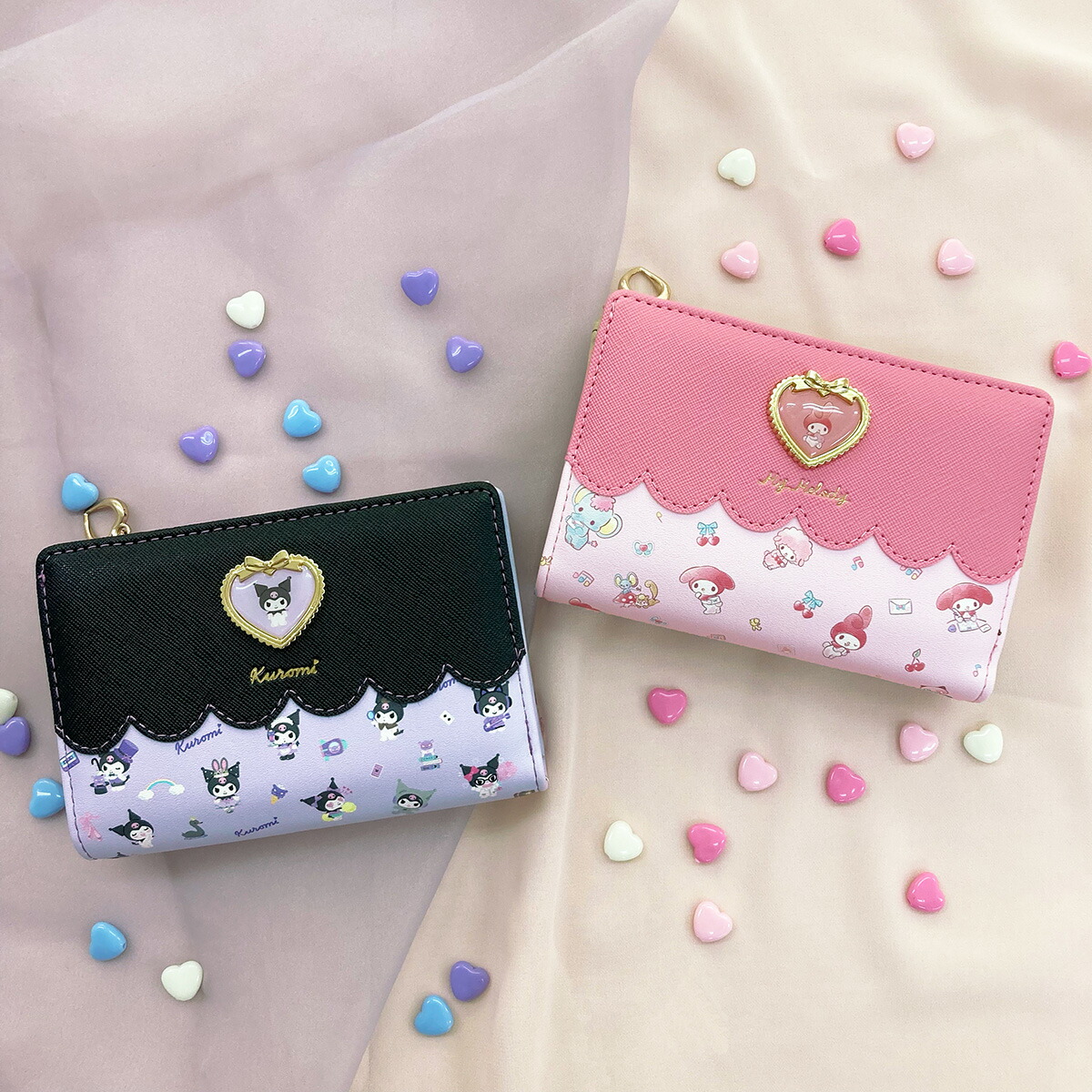 クロミのがま口財布 マイメロディ】クロミのがま口長財布［kuromi-002］