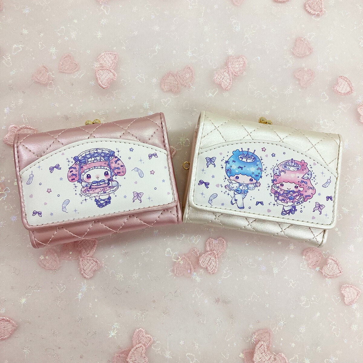 日本限定★未使用★サンリオ キキララ 本革 コンパクトウォレット ミニ財布 日本限定☆未使用☆サンリオ キキララ 本革 コンパクト