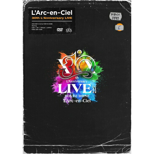 DVD / L'Arc-en-Ciel / 30th L'Anniversary LIVE / KSBL-6381