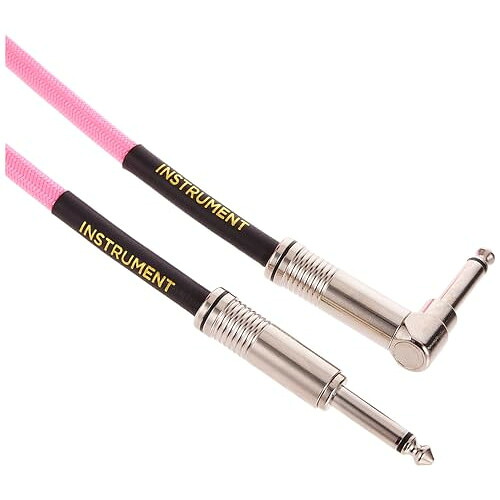 ERNIE BALL 6083 楽器用シールドケーブル 18フィート BRAIDED INSTRUMENT CABLE 5.49m ネオン・ピンク