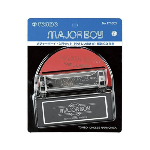 TOMBO トンボ ハーモニカ 初心者入門セット C調 10ホールズ メジャーボーイ CD付 1710CX