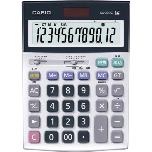 カシオ計算機 本格実務電卓 日数・時間計算 12桁 DS-20DC-N (カシオ計算機)|Felista玉光堂