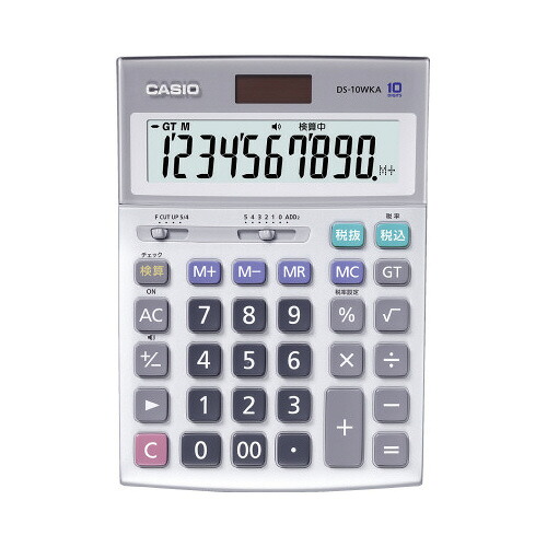 カシオ計算機 カシオ 本格実務電卓 検算機能付き 10桁 DS-10WKA-N (カシオ計算機)|Felista玉光堂