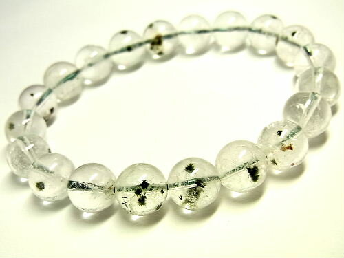 パワーストーン 天然石 星入り水晶 ホランダイト鉱入り水晶 ブレスレット 10.5mm 【Felistone】 HollanditeB04｜ルチルクォーツ専門店